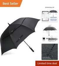 Extra Large 72 Inch Double Canopy Golf Umbrella for Rain and Sun