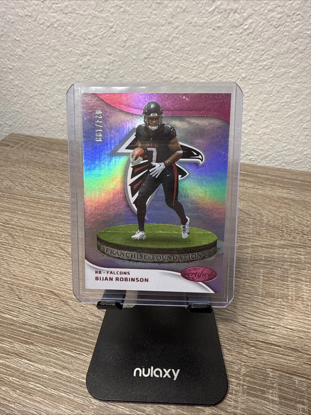 Bijan Robinson Panini Certified Franchise Foundations #FF4 Mirror Pink