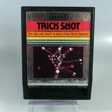 Atari 2600: TRICK SHOT Cartridge "PICTURE" Label by iMagic - TESTED & WORKING