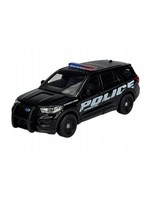 Ford Explorer Police Welly MaßStab:1:34 Metall-Kunststoff Modellauto Schwarz