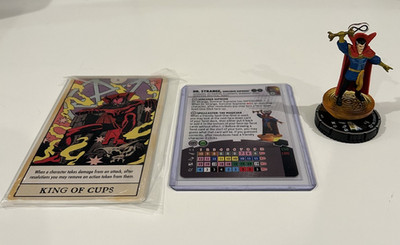 Marvel HeroClix Strange Tales Chase 055 Dr. Strange, Sorcerer Supreme + Tarots