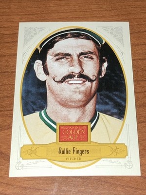 2012 Panini Golden Age White Bordered /58 Rollie Fingers #111 HOF Athletics