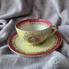 VTG 1970s "MADONNA" Porcelain "Fortuna Eisenberg" GDR Germany  Tea Cup & Saucer