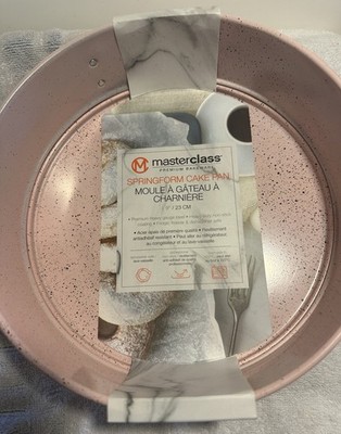 New Master Class 9'' Premium Non-Stick Springform Cake Pan Pink Heavy Gauge