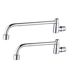Efficiently Designed Wall Mount Kitchen Tap with Rotatable Spout Functionality