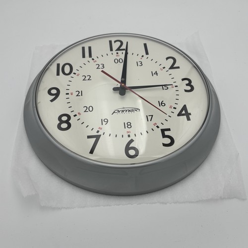 Primex Plastic Wireless Wall Clock W/out Transmitter Used GUARANTEED