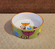 Whisker City Ceramic Cat 5 Inch Bowl Food & W...