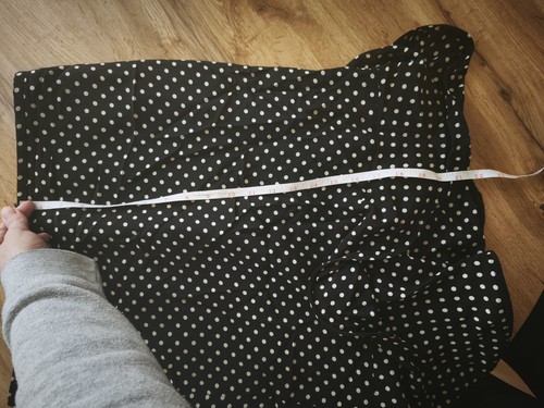 Armani black & white spotted 100% silk skirt size UK10 Polka Dot Frill Hem - Picture 6 of 6