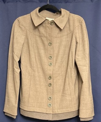 St. John Sport Brown Pant Suit Set for Women Jacket & Pants Size M