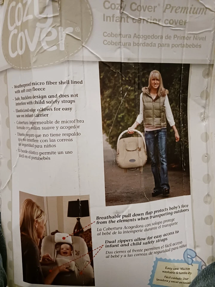 Cozy Cover Sun And Bug Cover Fits Standard Baby Carriers Grey - Image 2 of 4