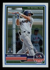 Maxwell Clark-2023 Panini USA Baseball Stars & Stripes #42 (RC) Mint