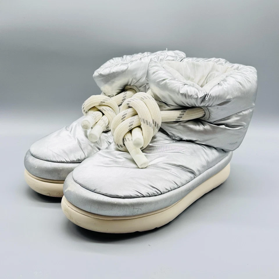 UGG ботинки женщин 8 Серебряный макси короткий пуховик стриженный мех зима снег классический - Изображение 4 из 4