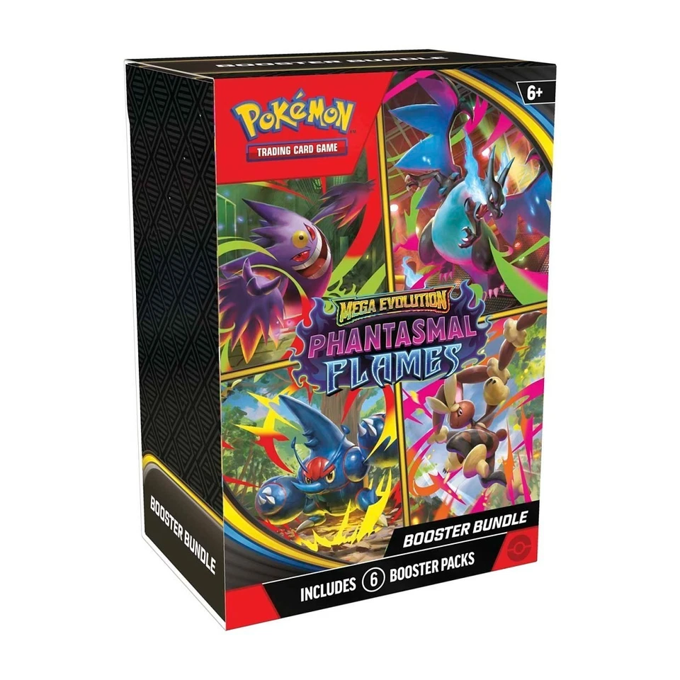Pokémon TCG: Mega Evolution Phantasmal Flames Booster Bundle *selado* *PRÉ-VENDA*