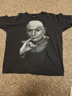 Vintage 90s Austin Powers Dr. Evil Movie T Shirt 1998 Size XL Single Stitch