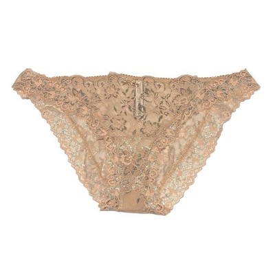 Victoria s Secret Dream Angels Cheekini Panty XXL Rose Pink And Silver Lace New