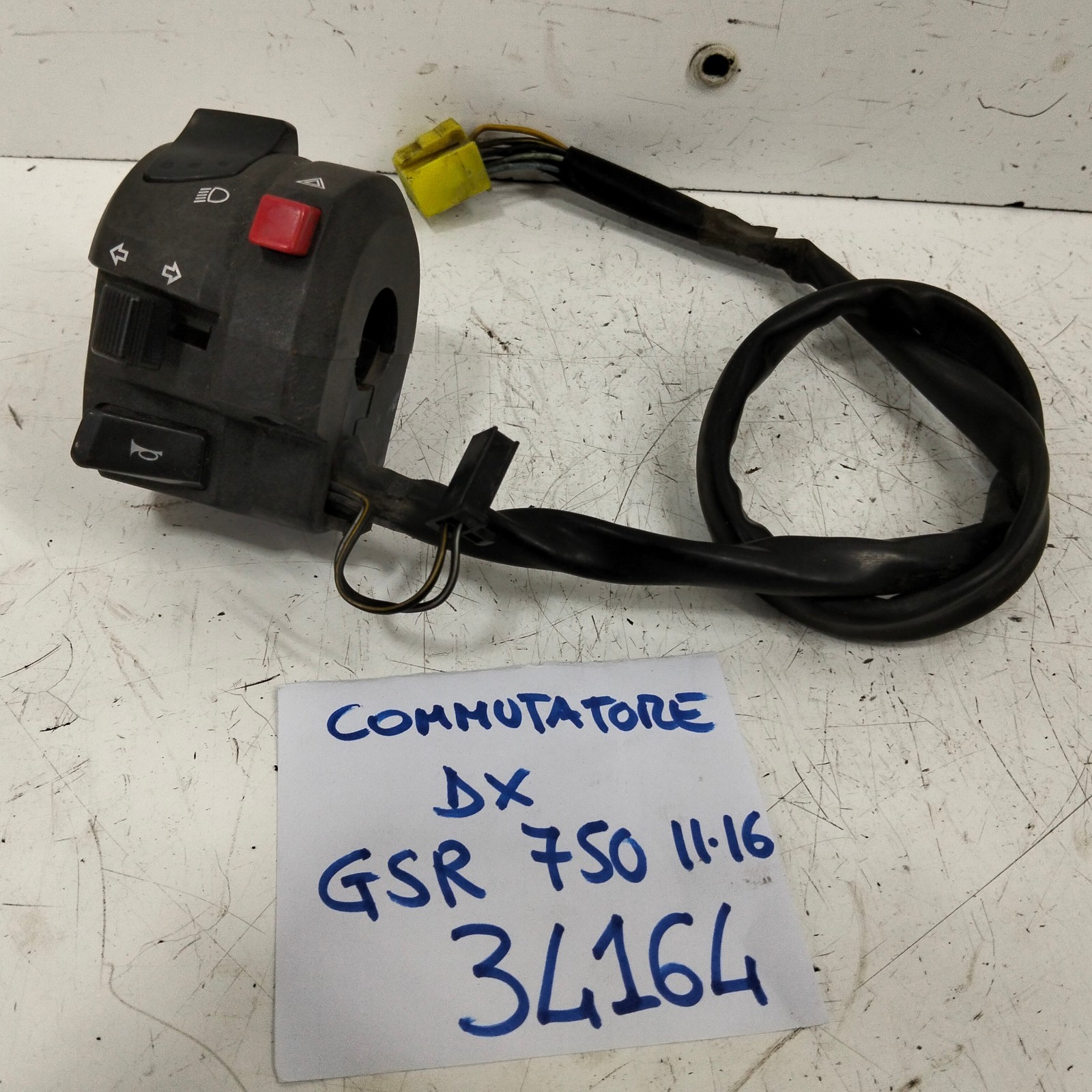 COMMUATORE DEVIOLUCI SINISTRO SUZUKI GSR 750 2011 2016 VEDI📷
