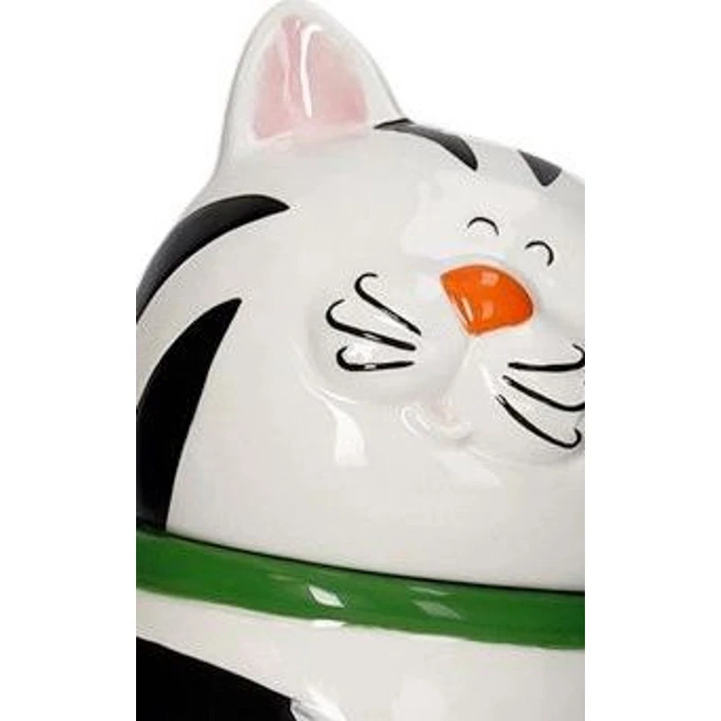 Barattolo Gatto BRANDANI Micio Biscottiera con Suono Miagola Dolomite 28 cm, fotografia 7 di 9
