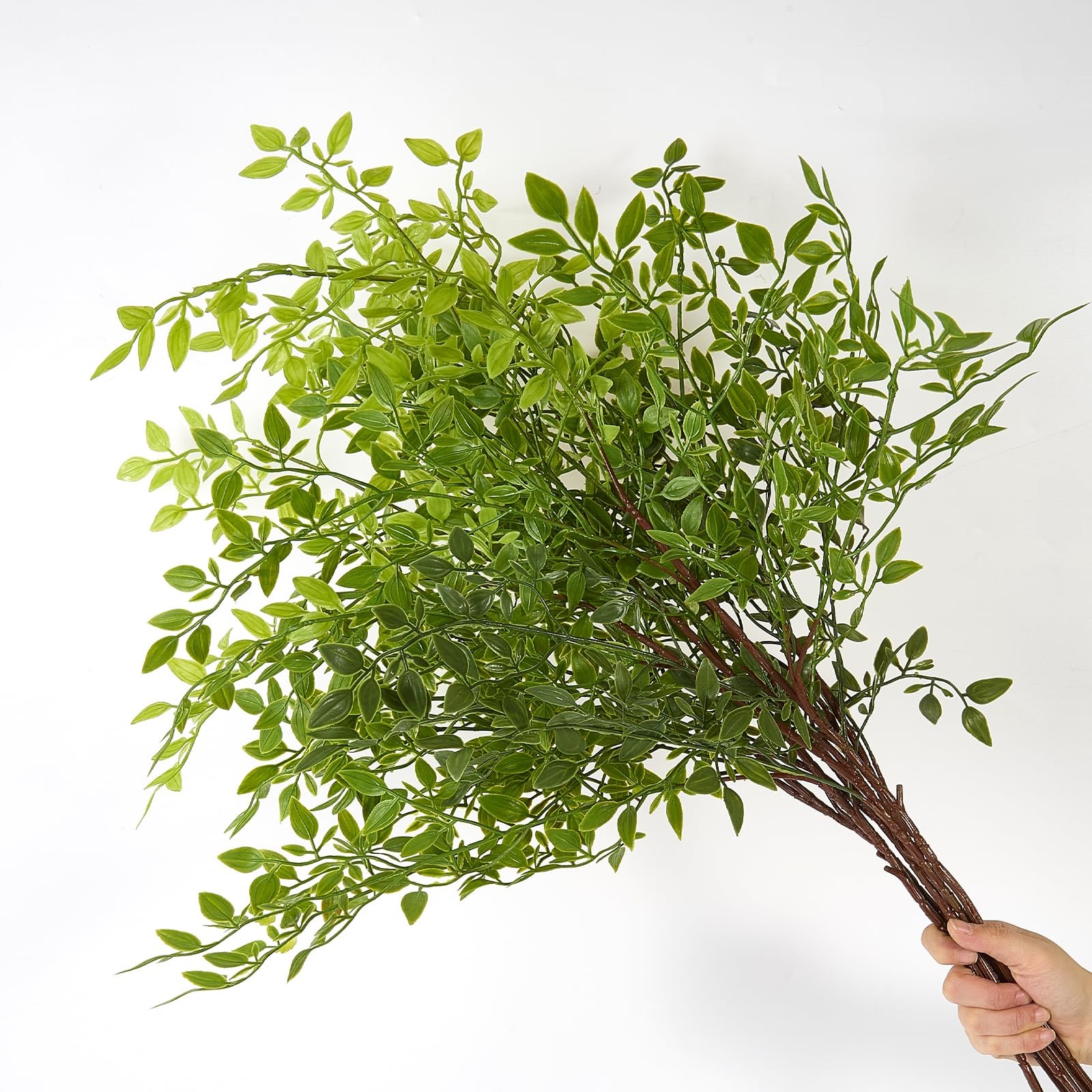 6pcs 36 Inch Artificial Plants Fake Greenery Branches for Vase, Faux Green Na...