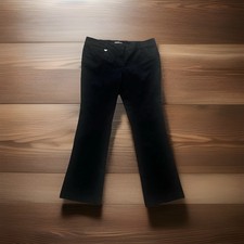 New York  Company Stretch Black Dress Pants Trousers Pockets Flat Front Size 12