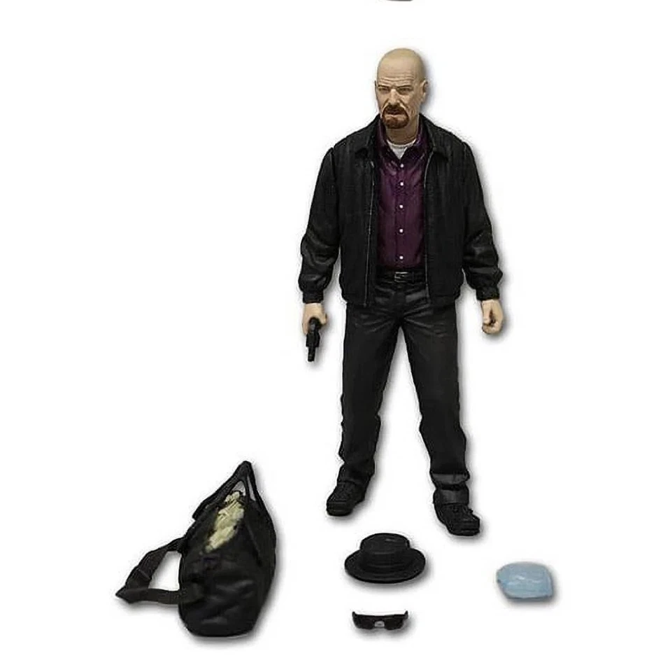Breaking Bad Heisenberg Action Figure Toy with Hat and Gun Accessories - Image 2 of 3