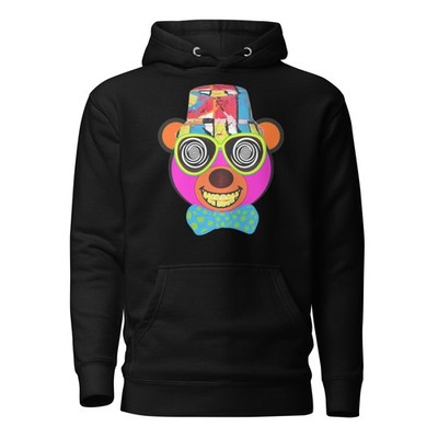 Hypnotic Trippy Bear Graphic Art Hoodie - Trippy Aesthetic Streetwear (Unisex)