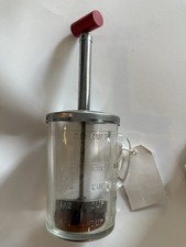 Vintage Pamco Food Chopper Clear Glass Measur...