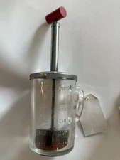Vintage Pamco Food Chopper Clear Glass Measuring Cup