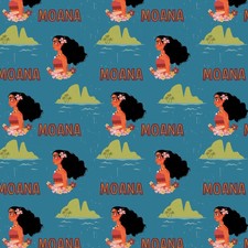 Disney Princess Fabric Moana Daughter of the Sea 100 Cotton from Camelot BTY