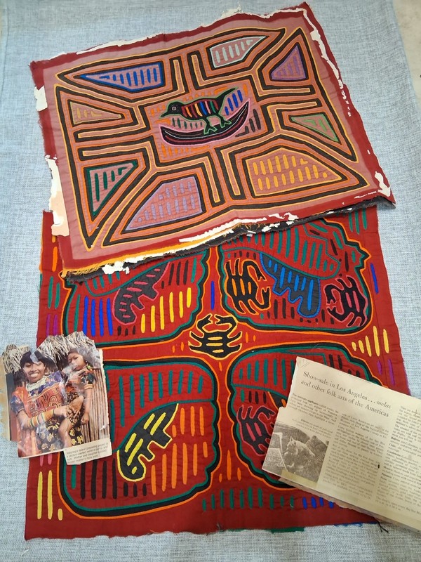 VINTAGE - MOLA STITCHED PANALS (PANAMA)