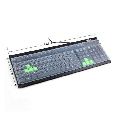 Universal Dustproof Silicone Desktop Computer Keyboard Cover Keyboard .CF - Afbeelding 3 van 8