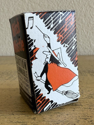 Halloween Witch Whistle Firework EMPTY BOX NO FIREWORK Vintage Black Orange