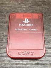 Sony PlayStation Memory Card Translucent Red OME