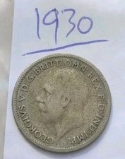 UK British SILVER 🇬🇧 6 Pence Sixpence 1930 🇬🇧 George V 🇬🇧 Great Britain