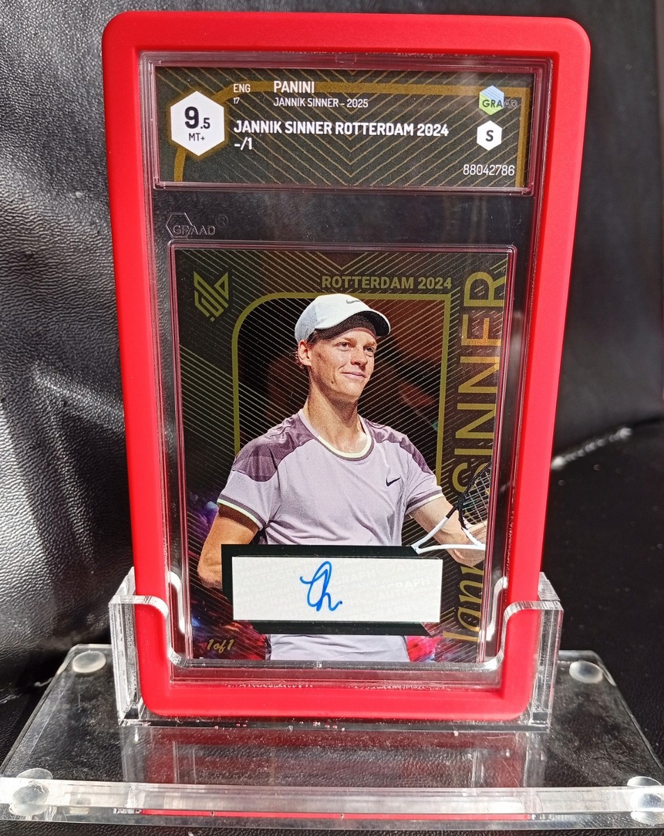 JANNIK SINNER Official 1/1 Panini AUTO Card 2025 Autograph ONE OF