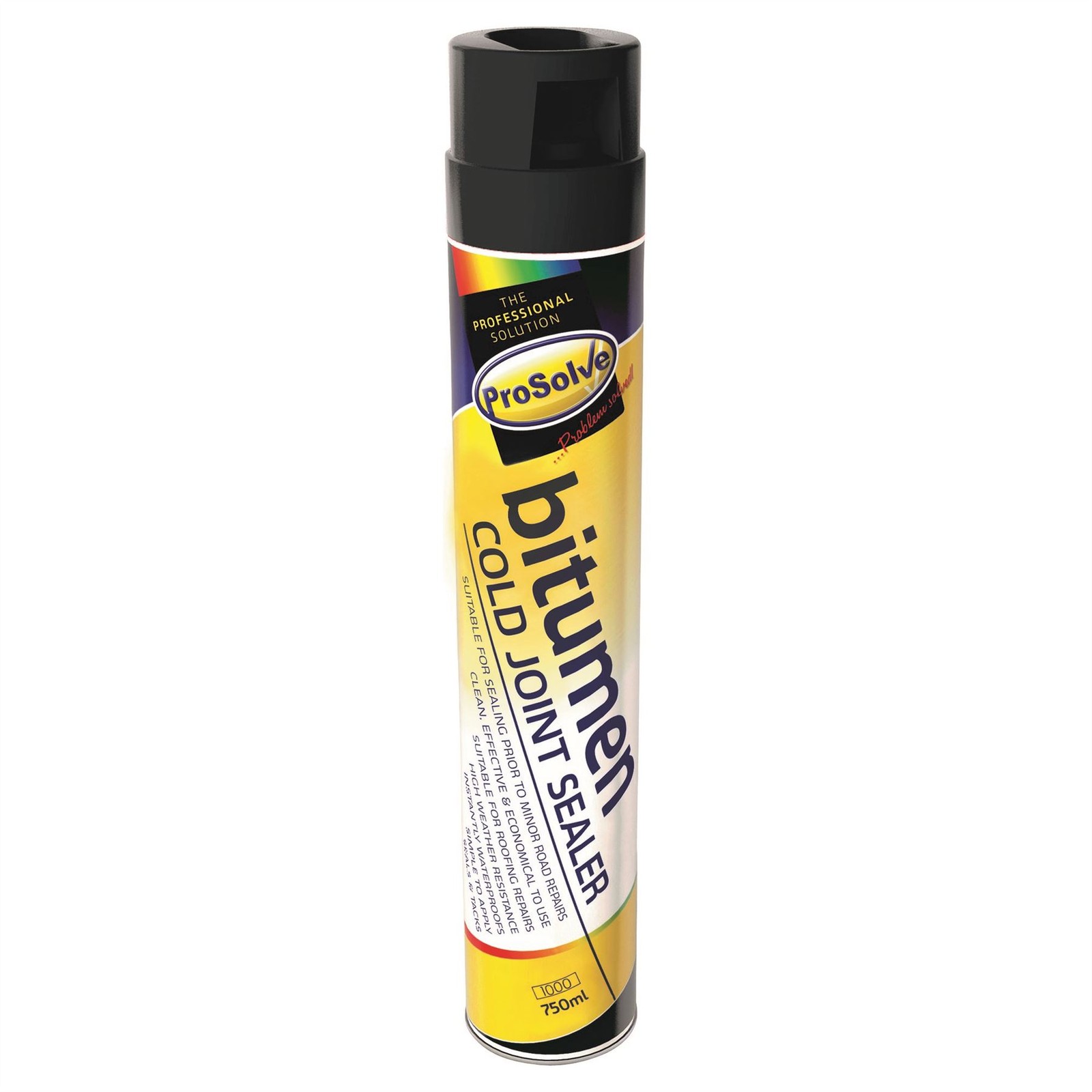 ProSolve Bitumen Cold Joint Sealer Spray 750ml Tarmac Asphalt Repair