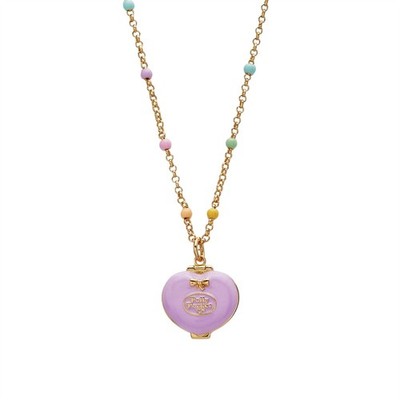 Alex and Ani Polly Pocket  House Locket Necklace Gold Heart Shape AL250645WSG