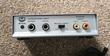 Audio Pre-amp for Phono or Microphone with PSU, B Tech - BT26, Tested , Working.