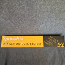 spaceaid Bamboo Drawer Divider System 4 Divider 9 Inserts