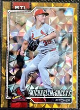 2026 TOPPS BASEBALL MICHAEL MCGREEVY GOLD DIAMANTE #33/50 SSP CARDINALS
