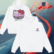 F1 Academy Hello Kitty Hoodie 2025 Reprint, Cute Racing Graphic Pullover