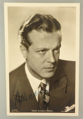 Autogramm deutscher Film- und Theater Schauspieler Wolf Albach Retty (146547)