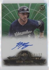 2014 Topps Tribute to the Pastime Auto Green 1/25 Ryan Braun #TPT-RB Auto q3x