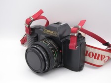 Excellent Canon T50 35mm Film Camera w/ Canon FD 50mm f/1.8 Lens