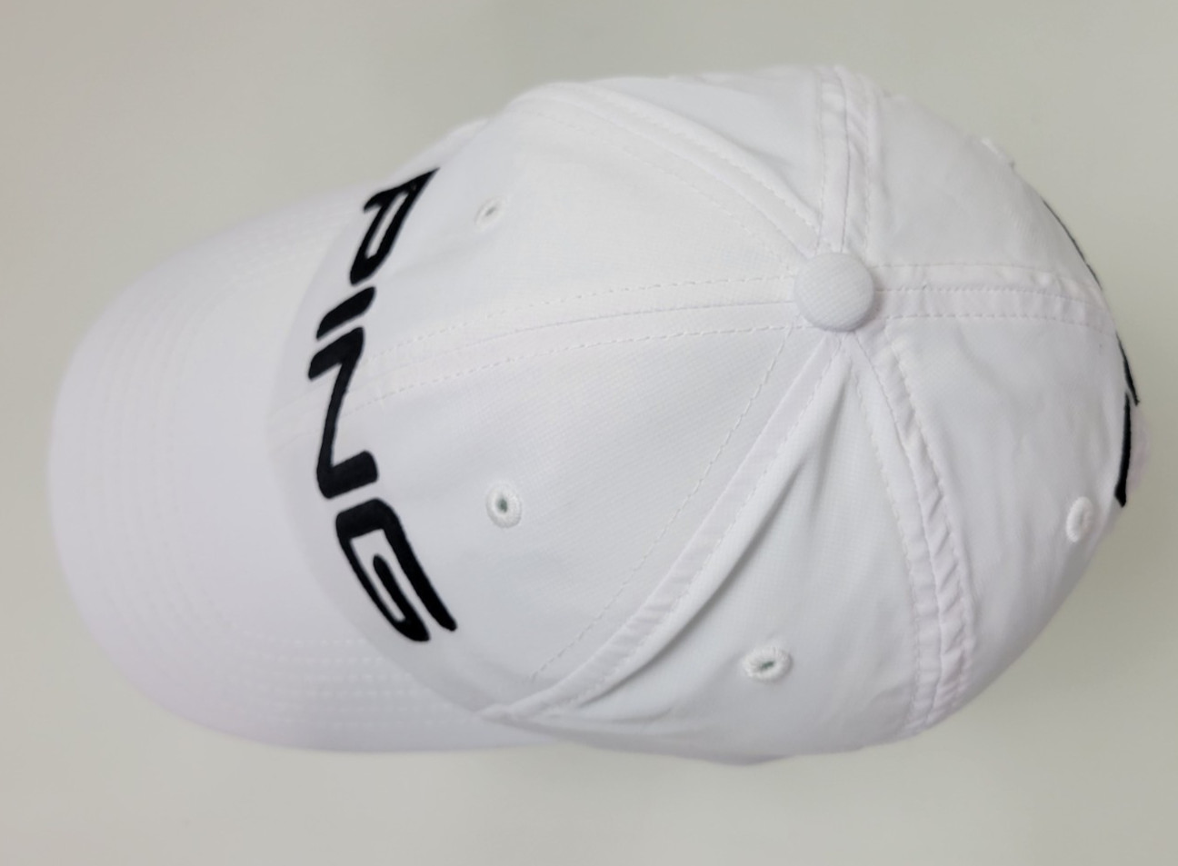 Ping White Adjustable Strapback Golf Hat Cap - image 6