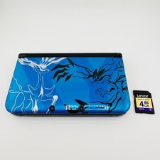 Consola Nintendo 3DS XL LL Pokemon XY Xerneas Yveltal Azul Tarjeta SD Probada Japón