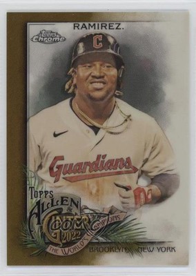 2022 Topps Allen & Ginter Chrome Gold Refractor 47/50 Jose Ramirez #87 19zq