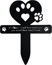Pet Grave Markers for Dogs Cats Waterproof Pet Grave Decorations for Cemetery Me