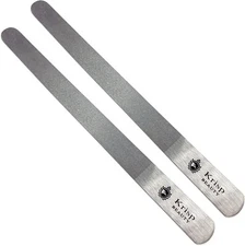 Stainless Steel Diamond Deb Nail File Manicure Pedicure Metal 7" inch, Silver 