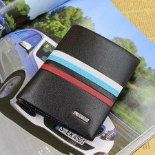 Men's Leather Wallet Business Card Holder Clutch Slim Bifold Short Purse Pocket