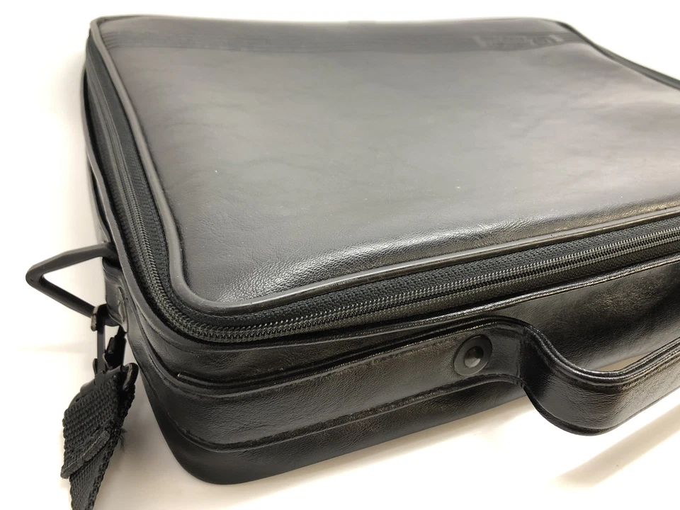 Bolsa tiracolo vintage Hewlett Packard HP preta para laptop (RF917) - Imagem 4 de 4